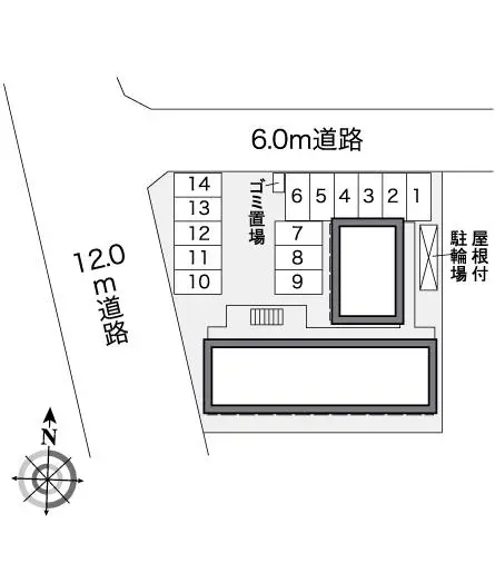 ★手数料０円★豊橋市南牛川２丁目　月極駐車場（LP）